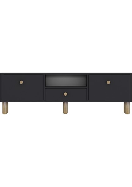 1310DROPCT-1 Bohem Tv Sehpası-Antrasit-Safir Kulp modelleri