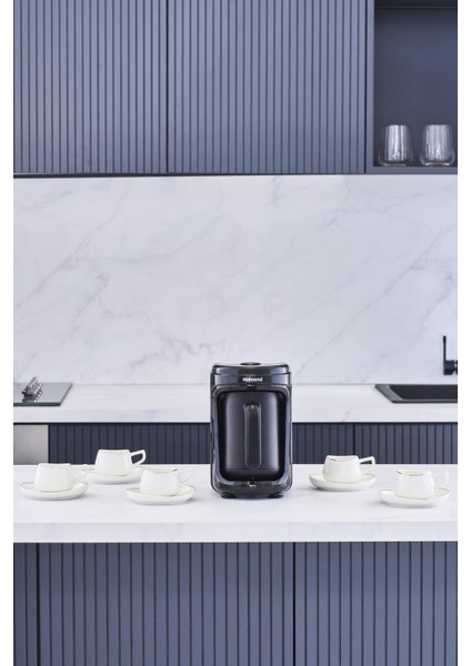 Siyah Türk Kahve Makinesi, Pratik ve Şık Tasarım, Hızlı Kahve Hazırlama