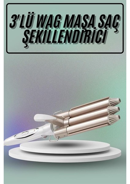 Saç Şekillendirici Wag Maşa Üçlü Yüksek Isı Ayarlı Seramik Kaplama fiyatları