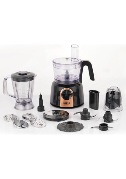 Siyah Bakır Çok Fonksiyonlu Mutfak Robotu, Hızlı ve Kolay Hazırlık