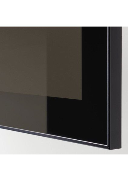 Duvar Dolabı, Venge-Siyah-Füme Cam, 60X22X38 Cm, Glassvık fiyatları