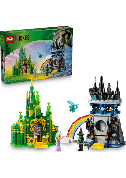 ® Wicked Emerald City ve Kiamo Ko Kalesi 75689 -9 Yaş Üzeri Çocuklar Için Figür Içeren Yaratıcı Oyuncak Yapım Seti (860 Parça)