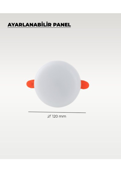 9W Sıva Altı Ayarlanabilir LED Panel Armatür Beyaz Işık - 2 Adet fiyatları