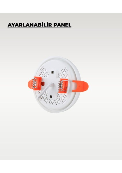 9W Sıva Altı Ayarlanabilir LED Panel Armatür Beyaz Işık - 2 Adet modelleri