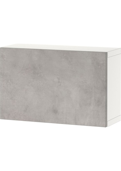 Duvar Dolabı, Beyaz-Açık Gri, 60X22X38 Cm, Kallvıken