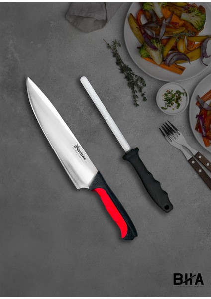 Sürmene Noché Şef ve Masat Iki Parça Bıçak Seti