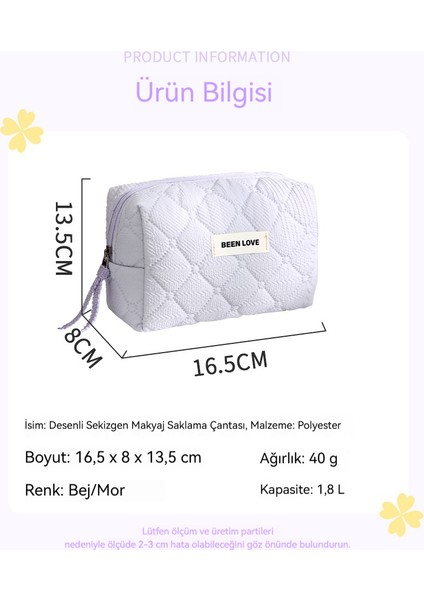 Yeni Desen Sekizgen Kozmetik Saklama Çantası Seyahat El Saklama Çantası Katı Renkli Kozmetik Çantası Büyük Kapasiteli Üst Düzey Hissi (Yurt Dışından) indirimleri