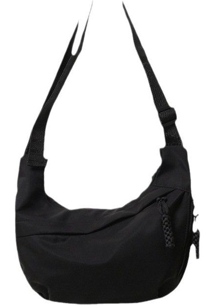 Sonbahar ve Kış Moda Banliyö Koltuk Altı Çanta Çok Yönlü Naylon Kumaş Omuz Çapraz Çanta Kadınlar Kalp Şeklinde Japon Rahat Hamur Mantı Çanta (Yurt Dışından)