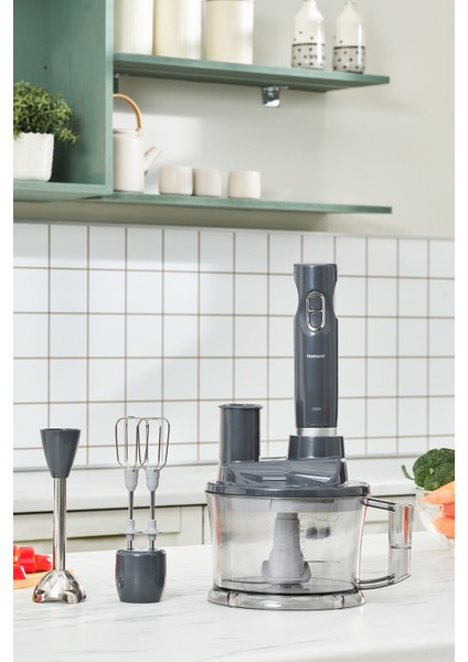 5 Fonksiyonlu Mutfak Robotu Antrasit 1700 W, Gelişmiş ve Çok Amaçlı Kullanım