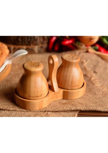 Kahverengi Tuzluk ve Biberlik Takımı, Şık ve Kullanışlı Ev Dekorasyonu