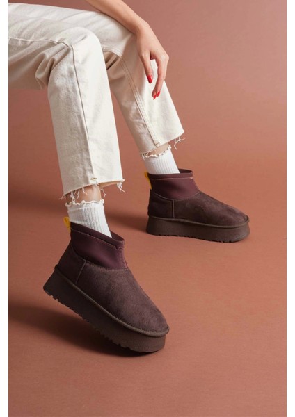 Cuen Kahverengi Süet Bot modelleri