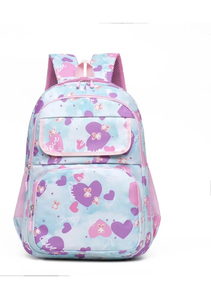 Ilkokul Öğrencileri Için Yüksek Estetik Leke Dirençli Naylon Baskılı Naylon Baskılı Çift Omuzlu Sırt Çantası (3-6. Sınıflar)-Büyük Kapasite Rengi: Mavi/boyut: 15 Inç (Yurt Dışından)