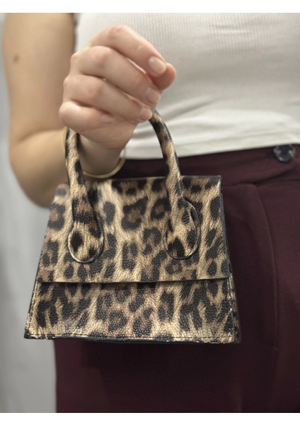 Luxe Leopar Cilt Çanta