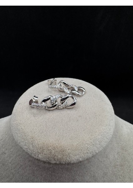 Taşlı Üçlü Gurmet Model Gümüş Küpe fırsatları