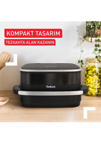 Geniş ve Kompakt Hava Fritözü, 2200W, 4l, Siyah Renk, Kolay Kullanım