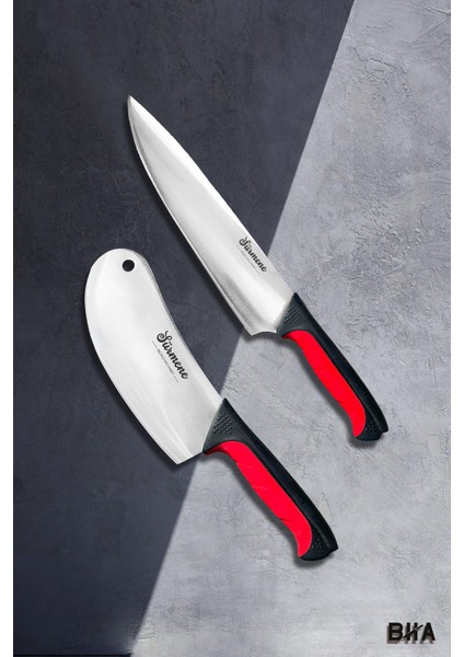 Sürmene Noché Salata Şefi Iki Parça Soğan Salata Satırı Şef Bıçak Seti