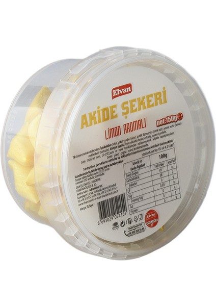 Limon Aromalı Akide Şekeri 150 Gr. (1 Kutu) fiyatları