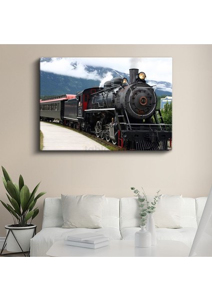Buharlı Lokomotif Z3 - Klasik Demiryolu Taşıtı Kanvas Tablo