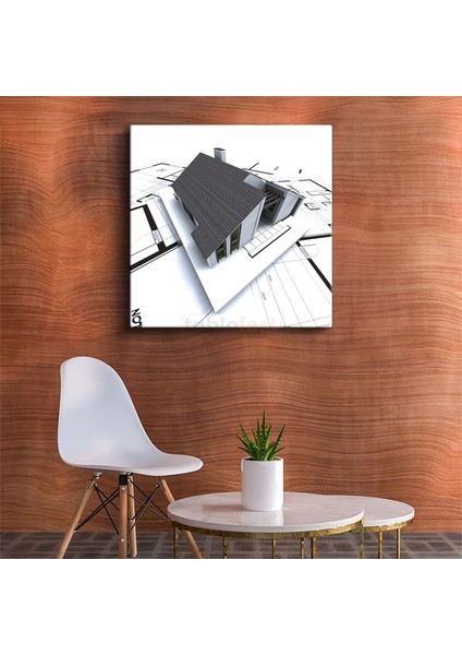 Mimar - Çağdaş Ev Tasarımı ve Yaşam Alanları Kanvas Tablo