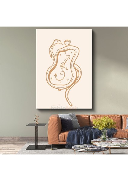 Yaşam Döngüsü - Organik Formlar ve Yön Okları Kanvas Tablo