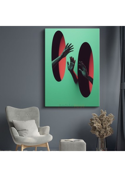 Boyutlar Arası - Paralel Dünyalara Uzanan Eller Kanvas Tablo