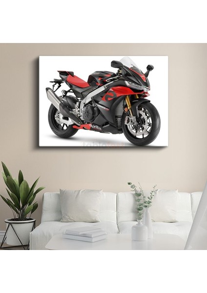 Aprilia Yarış Motoru – Dinamik Görünüm – Kanvas Tablo