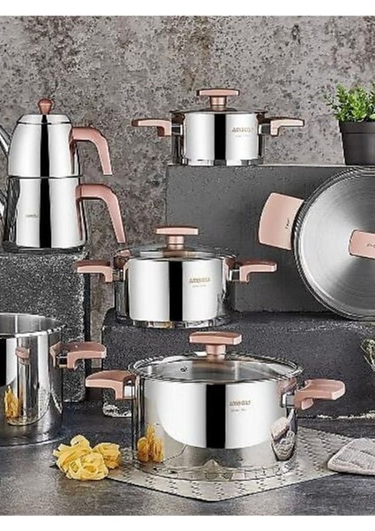 18 Parça Bal Peteği Çeyiz Seti, Pembe, Şık ve Kullanışlı Tasarım fiyatları