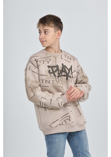 Erkek Çocuk Play Baskılı Sweatshirt fırsatları