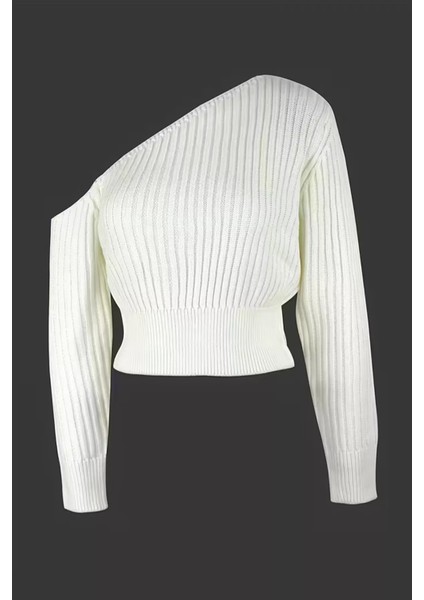 Omuz Açık Kabartmalı Kadın Triko Kazak P-00018476 modelleri