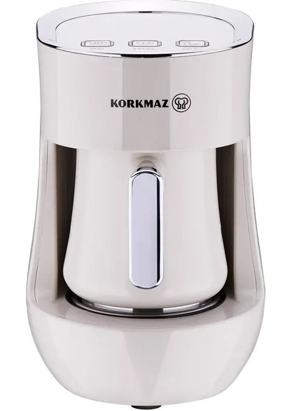 Bej Otomatik Kahve Makinesi A865-08, Pratik ve Şık Kahve Hazırlama Cihazı