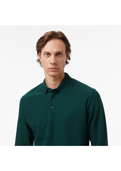 Erkek Yeşil Classic Fit Uzun Kollu Polo Yaka T-Shirt K57351T.3KF fırsatları