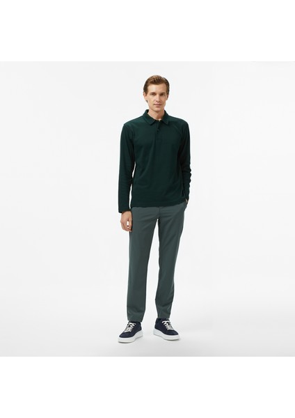 Erkek Yeşil Classic Fit Uzun Kollu Polo Yaka T-Shirt K57018T.3KF modelleri