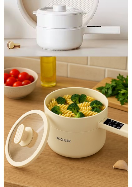 700W Çok Amaçlı Elektrikli Tencere, 1.8l, Buharlı ve Yağda Pişirme Özellikli fırsatları