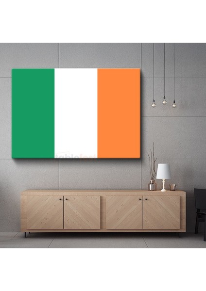 Irlanda Bayrağı - Kanvas Tablo