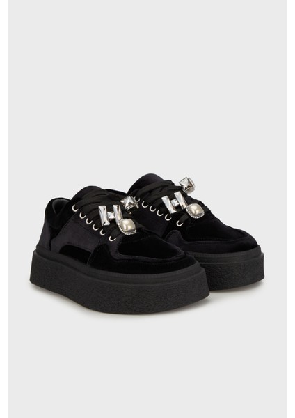 Taş Detaylı Süet Sneaker Ayakkabı Bayan Ayakkabı 38925K475 modelleri