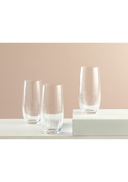 Turuncu 3'lü 350 ml Kristal Meşrubat Bardağı, Şık ve Dayanıklı Set fiyatları
