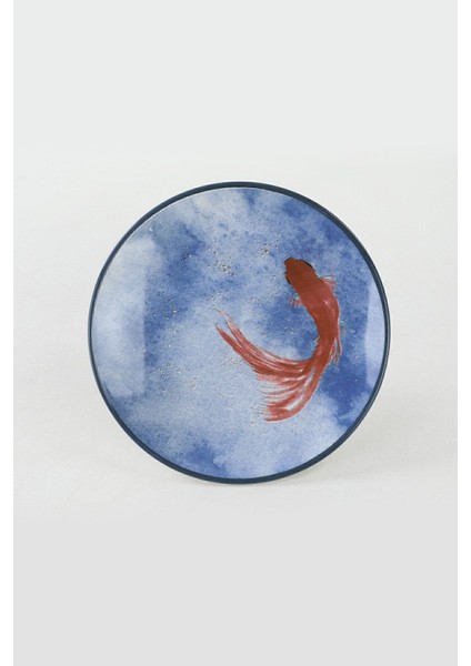 Mavi 20 cm Koi Pasta Tabağı 6'lı Paket, Şık ve Dayanıklı, Partiler Için Ideal modelleri