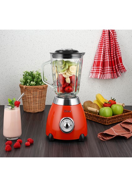 Kırmızı Retro Stand Blender 1,5 L 500 W Şık ve Fonksiyonel Tasarım fırsatları