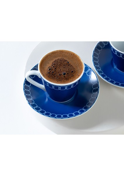 2'li Porselen Kahve Fincanı Takımı, 80 Ml, Lacivert fiyatları
