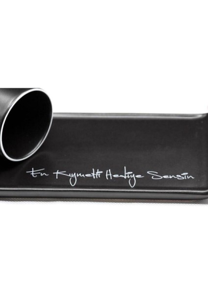 Şık Siyah Espresso Kahve Sunum Seti, Zarif ve Özel Hediye Fırsatı fırsatları