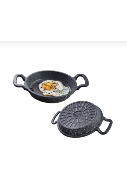 Döküm Sahan 20-22 cm Çift Seti, Dayanıklı ve Şık Mutfak Gereci