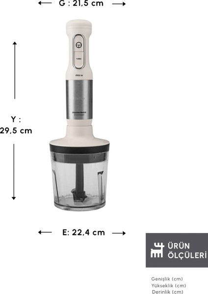 1500W Güçlü Soft Cream Renkli Inox Blender Seti fiyatları