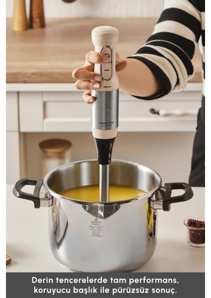 1500W Güçlü Soft Cream Renkli Inox Blender Seti indirimleri