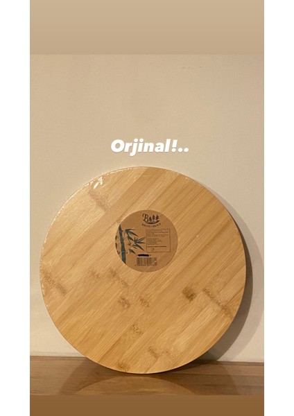Bambu Döner ve Pizza Sunum Tahtası, 30 Cm, Standlı, Beyaz indirimleri