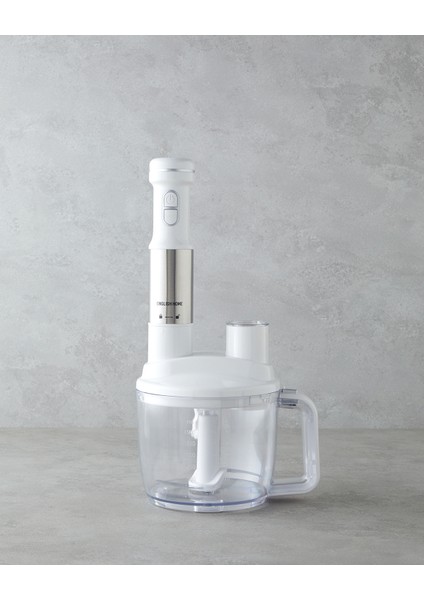 4 Bıçaklı Çok Amaçlı Blender Seti 1500W Beyaz-Krom