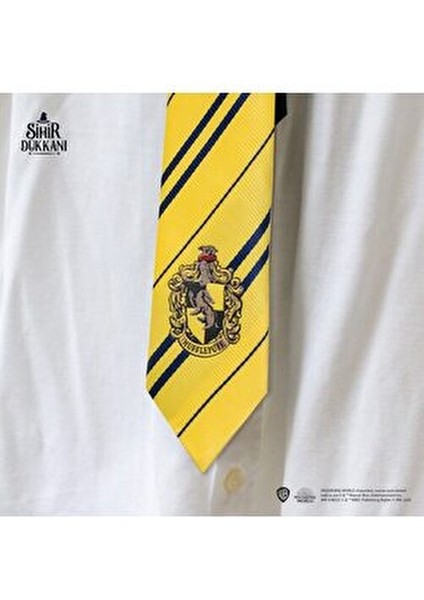 Hufflepuff Öğrenci Kravatı Resmi Lisanslı Hediye 6+ Yaş Erkek Çocuklar İçin modelleri