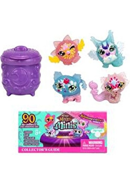 Magic Mixies Minis 4'lü Figür Seti Işıltılı Karakterler ile Eğlenceli Oyun