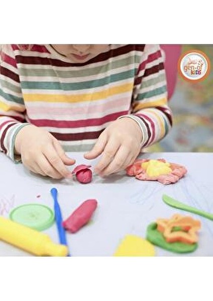 Oyun Hamuru 4 Renk Yumuşak ve Toksik Olmayan 400 gr Eğitici Aktivite Seti