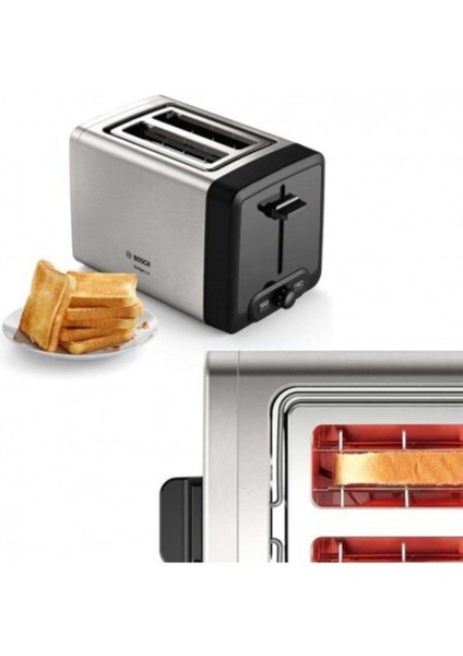 Paslanmaz Çelik Ekmek Kızartma Makinesi, Gri, Hızlı ve Pratik Kullanım indirimleri