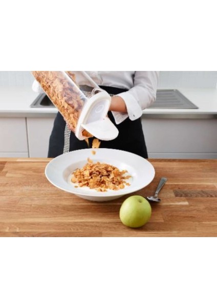 Beyaz Erzak Saklama Kabı, 8X30 Cm, 2,3 L, Dayanıklı ve Şık Tasarım fiyatları